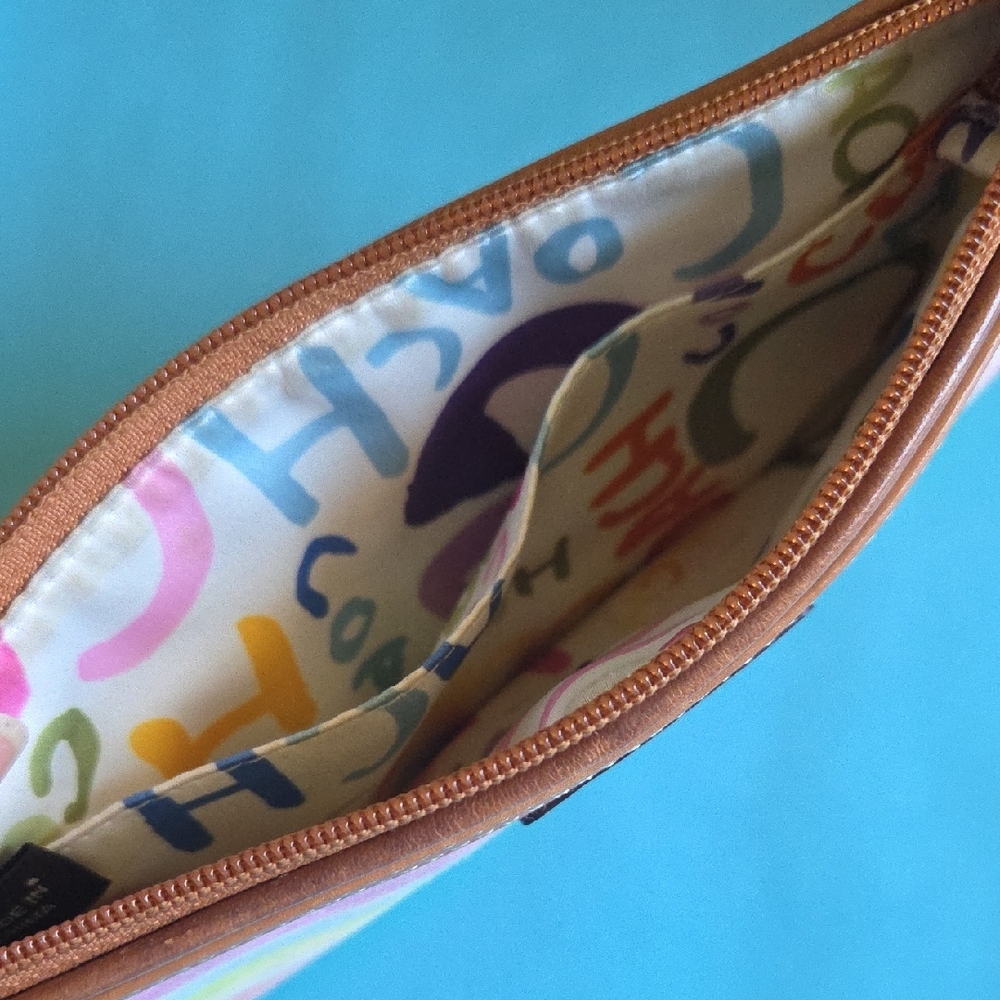 Coach Multicolor Striped Wristlet - Picture 3 of 3